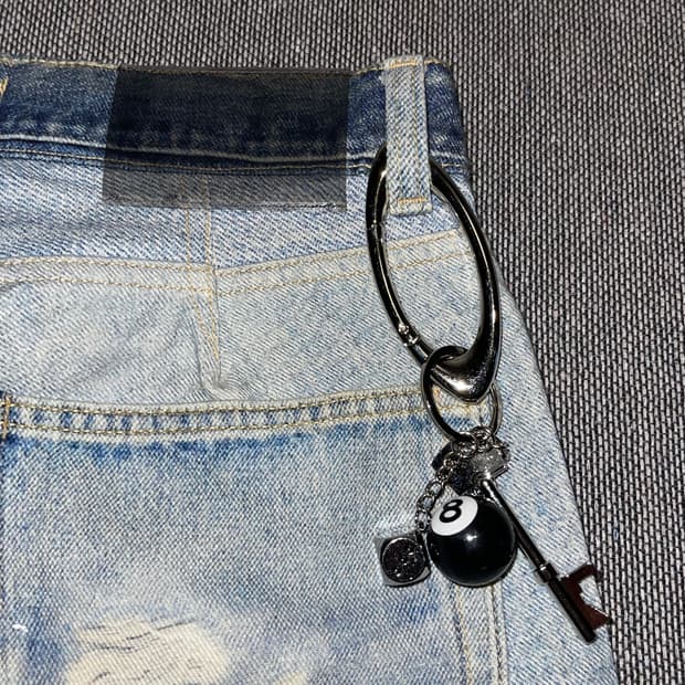 빈티지 8볼 키링세트