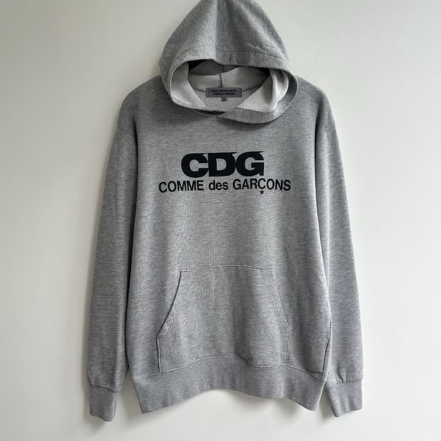 꼼데가르송 CDG 후드티 그레이 L