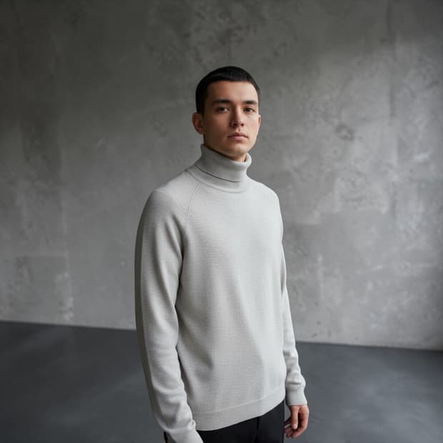 100/ 타임옴므 20FW 알파카 터틀넥 니트