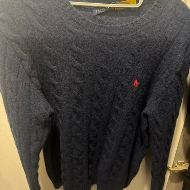 폴로 꽈배기 니트 s-xs