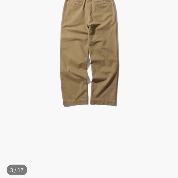 [2] 오토매틱포더피플 탑 스티치 워시드 치노 팬츠 배이지