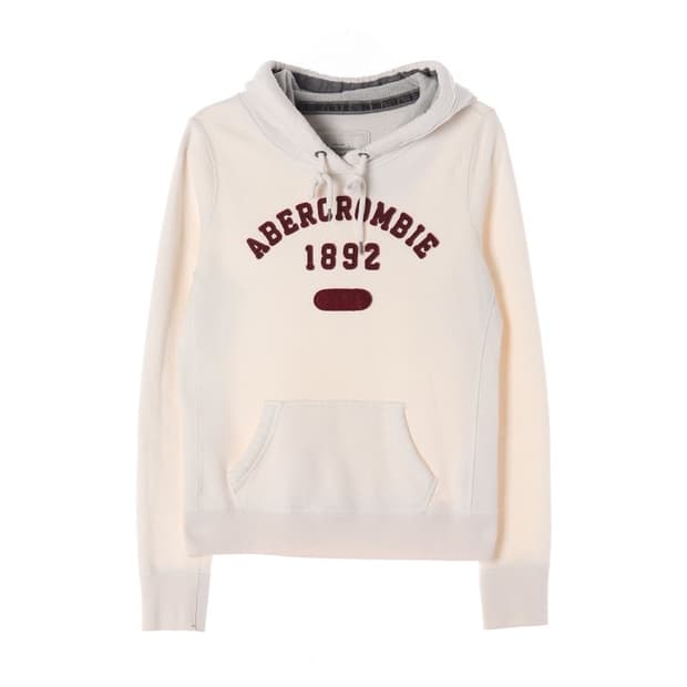 아베크롬비 1892 아치 로고 자수 후드티 M