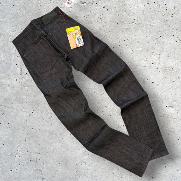 [28] 네이키드 앤 페이머스 블랙 셀비지 데님 블랙진 팬츠 D583