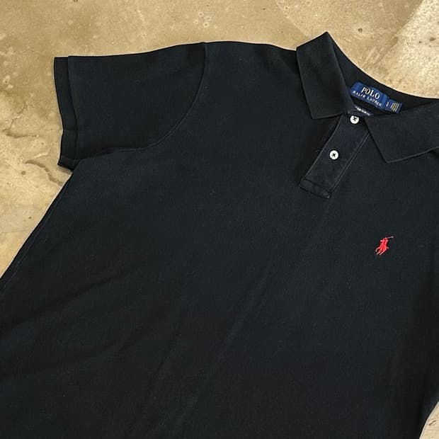 L 폴로랄프로렌 커스텀 슬림핏 카라 반팔티