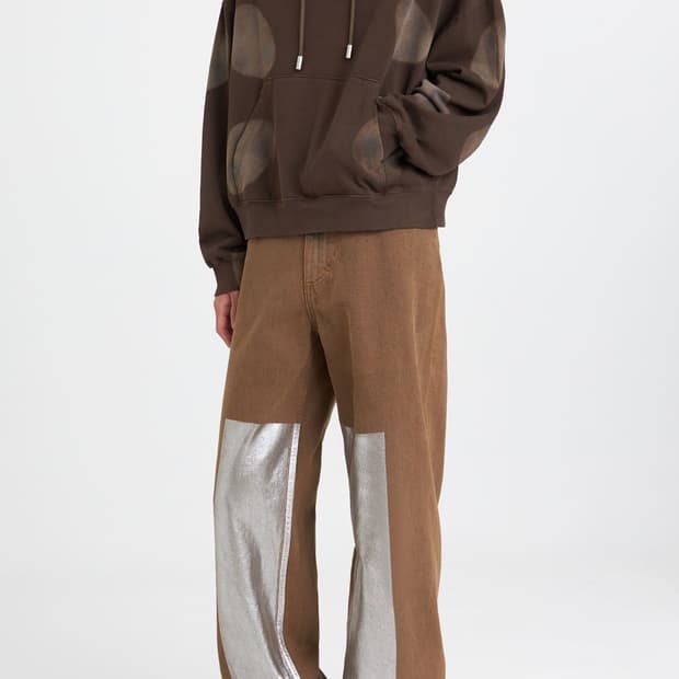 (급처) Wide leg jeans foil 32