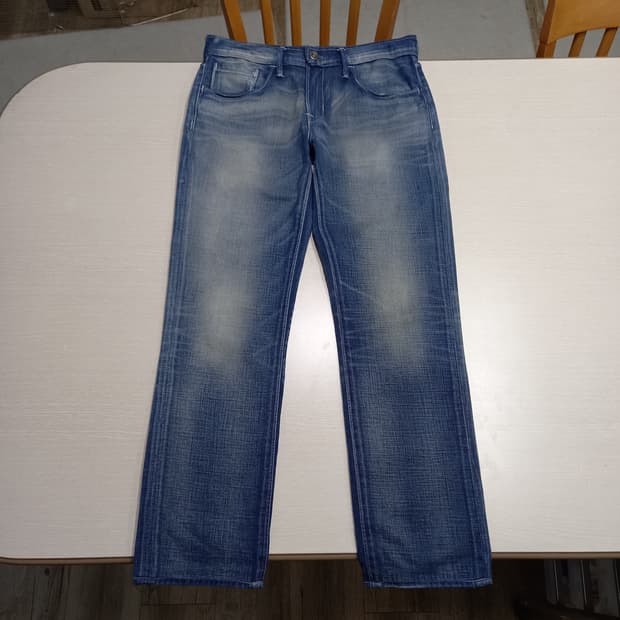 32 리바이스511 워싱 슬림일자진 배색진 32-287