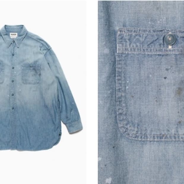 bowwow usn chambray shirts dusty L size