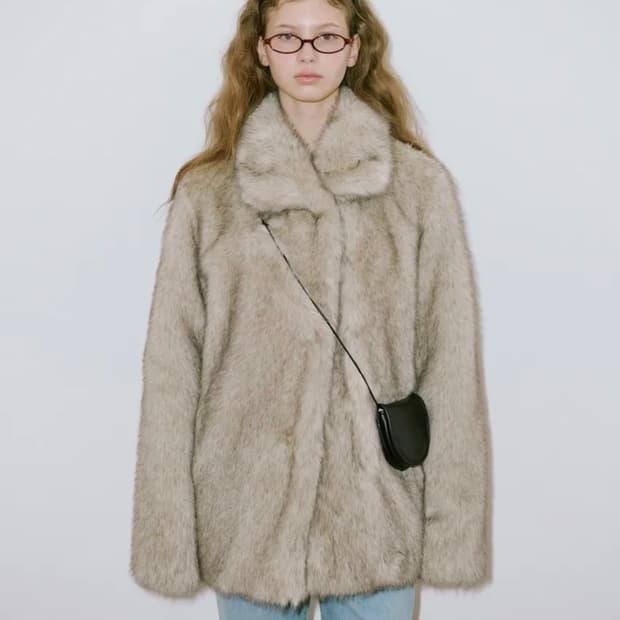 시눈 퍼자켓 애쉬브라운