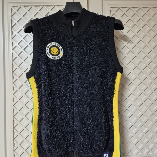 파리게이츠 니트 집업 베스트