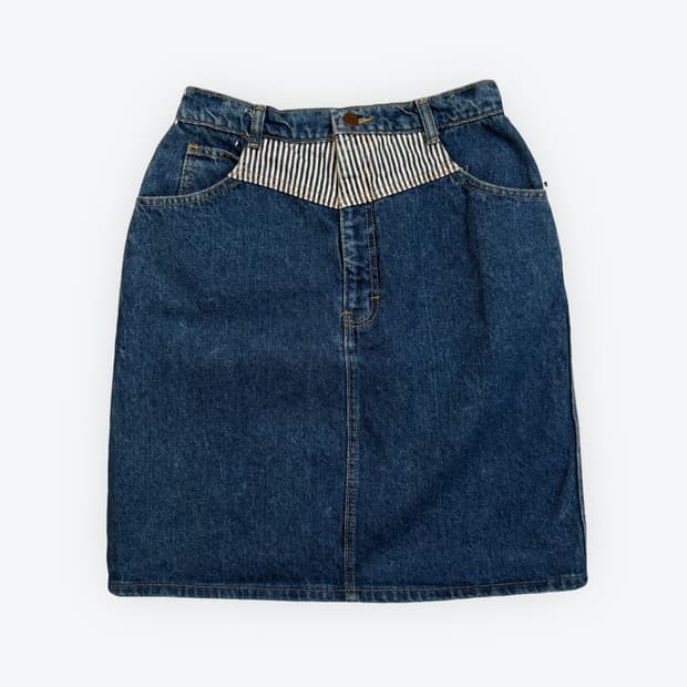 Vintage Denim hickory pattern skirt