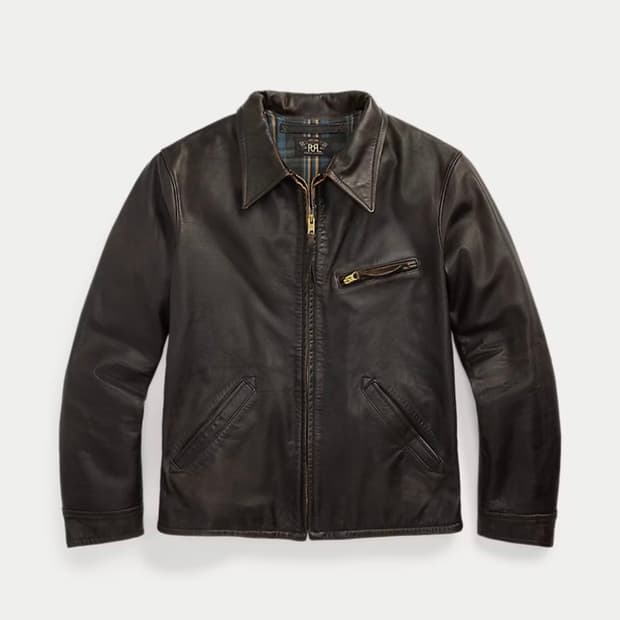 RRL 뉴스보이 레더 자켓 (M)