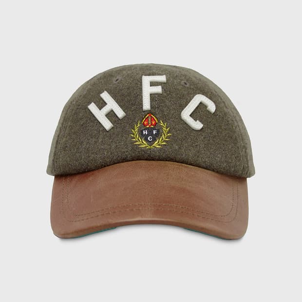 HFC CREST FELT WOOL LEATHER CAP /Khaki