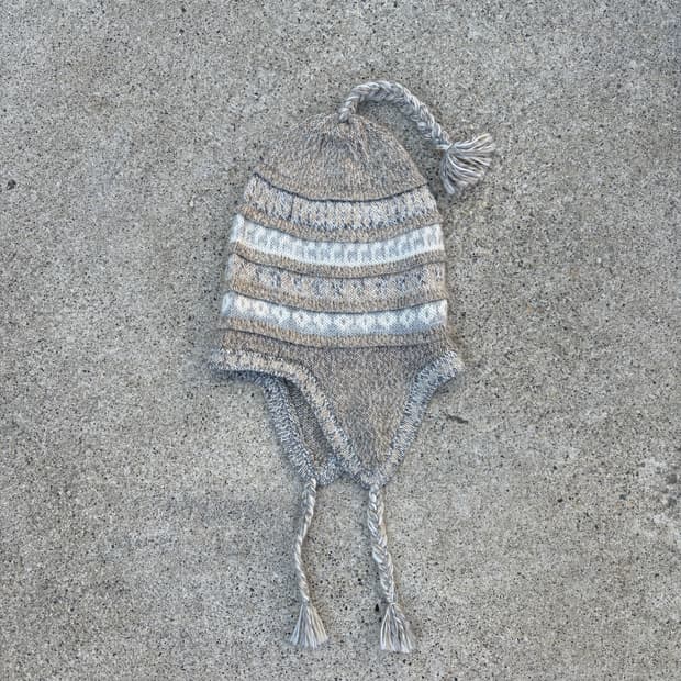 핸드메이드 알파카 이어 플랩 비니