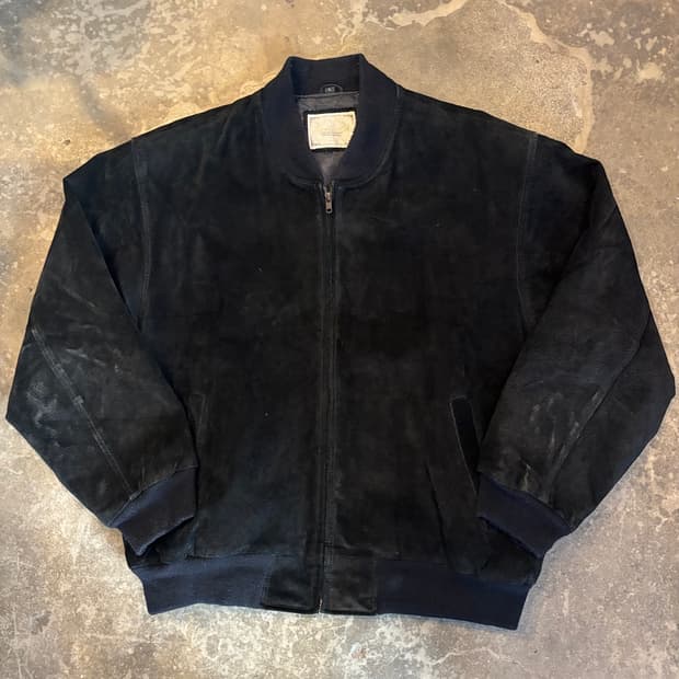 올드 돈피 스웨이드 블루종 자켓
