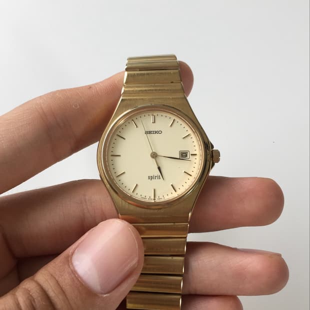 90s seiko spirit gold quartz