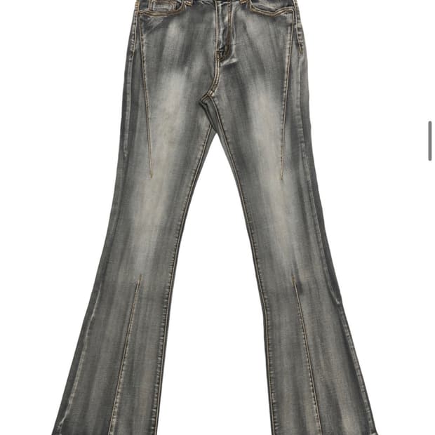 스키즘 인듀싱 darts bootcut jeans grey