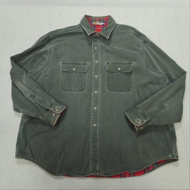 칼하트 헤비 코튼 워크 셔츠