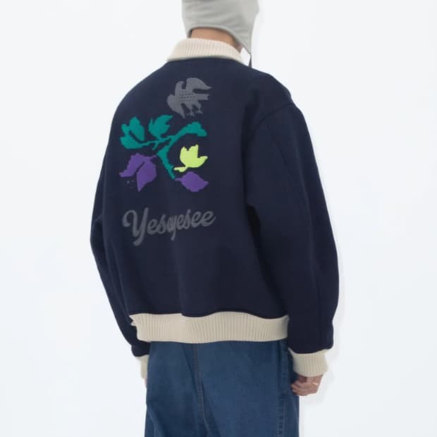 예스아이씨 플로럴 바시티 자켓 / 남성 자켓/ 남성 점퍼