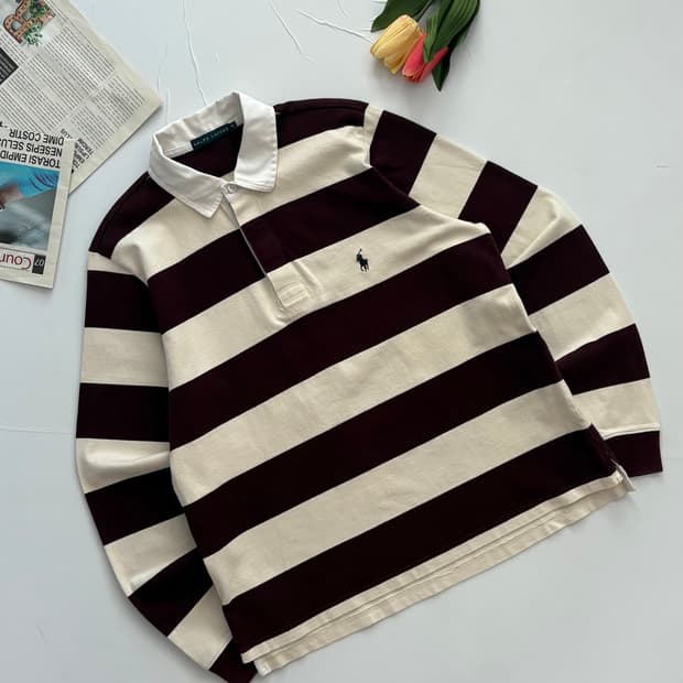 Polo 폴로랄프로렌 스트라이프 럭비티