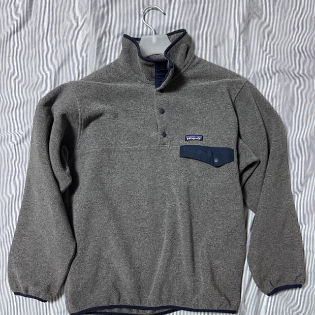 파타고니아 신칠라 플리스 풀오버 니켈 네이비 블루