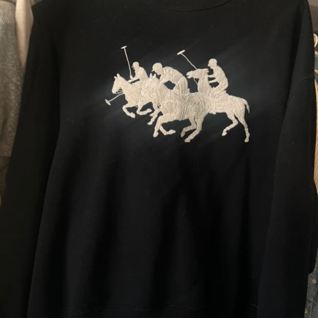 정품 폴로랄프로렌 빅포니 블랙 맨투맨