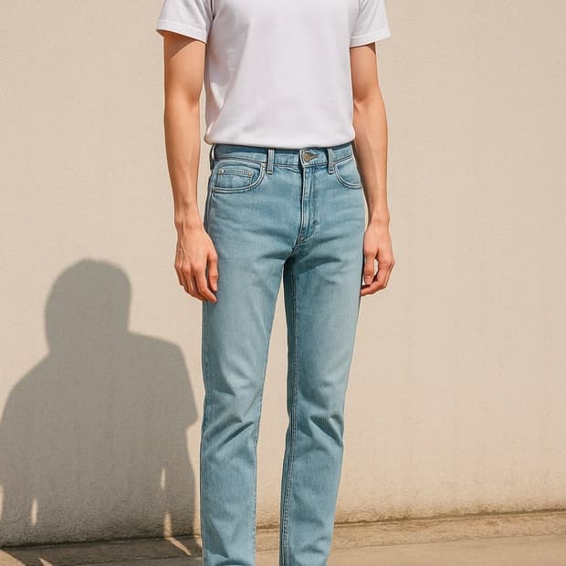 andar 안다르 연청 데님 청바지_31