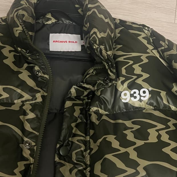 아카이브볼드 카모 푸퍼 덕다운패딩