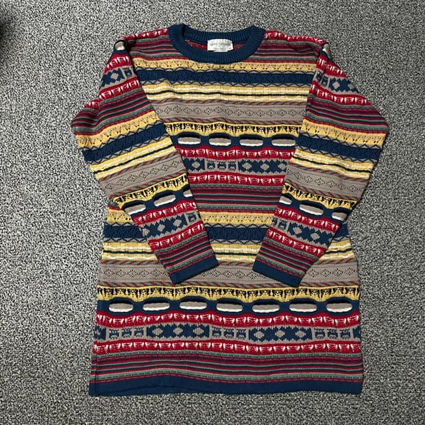 어크로스오스트레일리아 패턴 니트 M