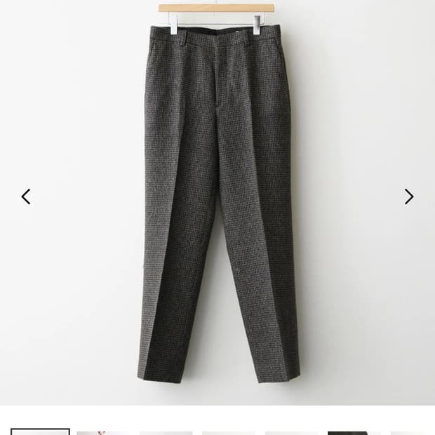 오라리 알파카 울 실크 트위드 슬랙스 5