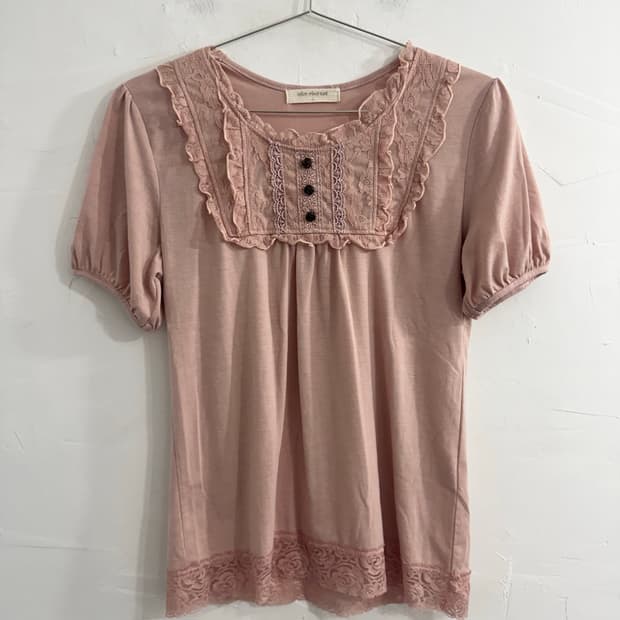soft pink mori top