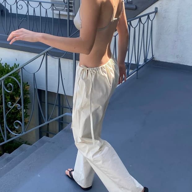 brooke callahan- Tie pants (Rice)