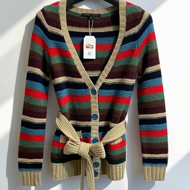 마크 제이콥스 스트라이프 니트 가디건