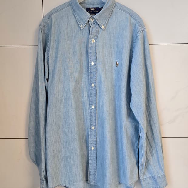 폴로 랄프로렌 샴브레이 셔츠(L, 클래식핏)
