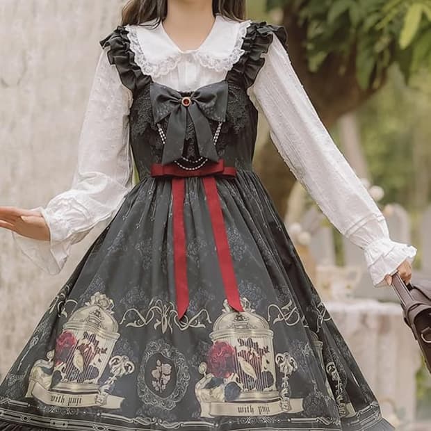 급처 설명 필독 WITH PUJI 로리타 원피스