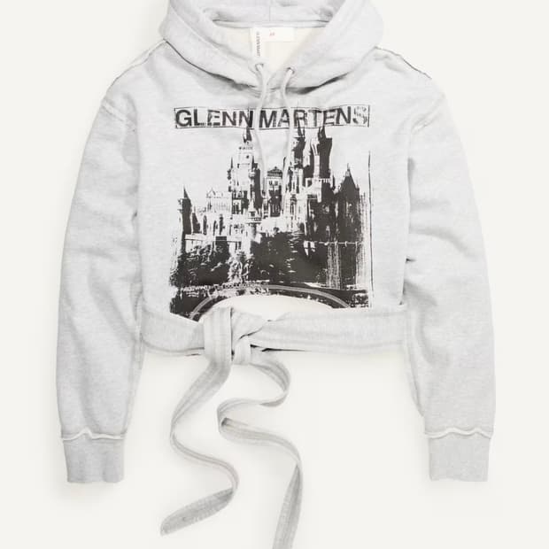 [XL]H&M 글렌 마틴스 프린트 디테일 타이 후드 