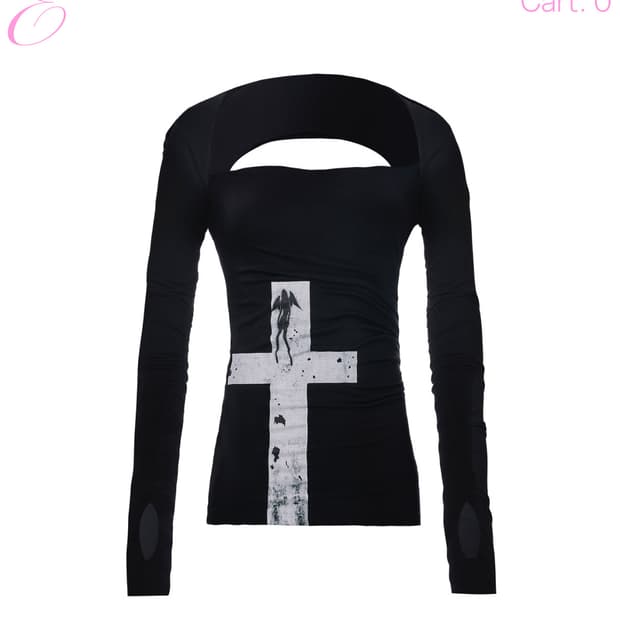 Everybirthday 에브리벌스데이 크로스 큐피드 탑 드레스