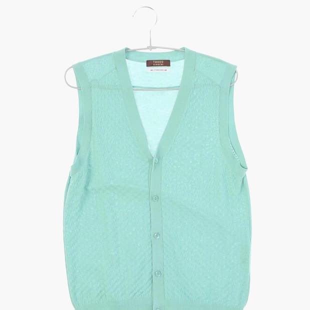 타케오 키쿠치 코튼 베스트 베이직 니트/스웨터 여자 M