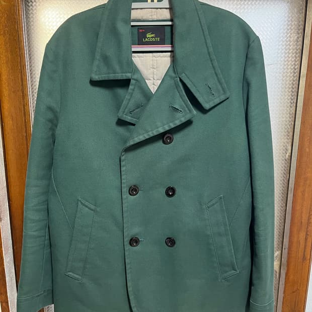 [희귀 디자인/컨디션 최상] 라코스테 남성 더블 피코트 (그린/50 사이