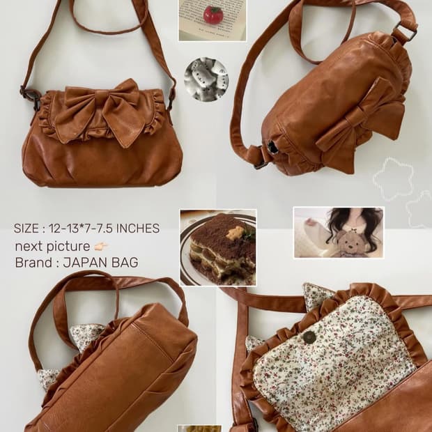 빈티지 모리걸 리본 크로스백