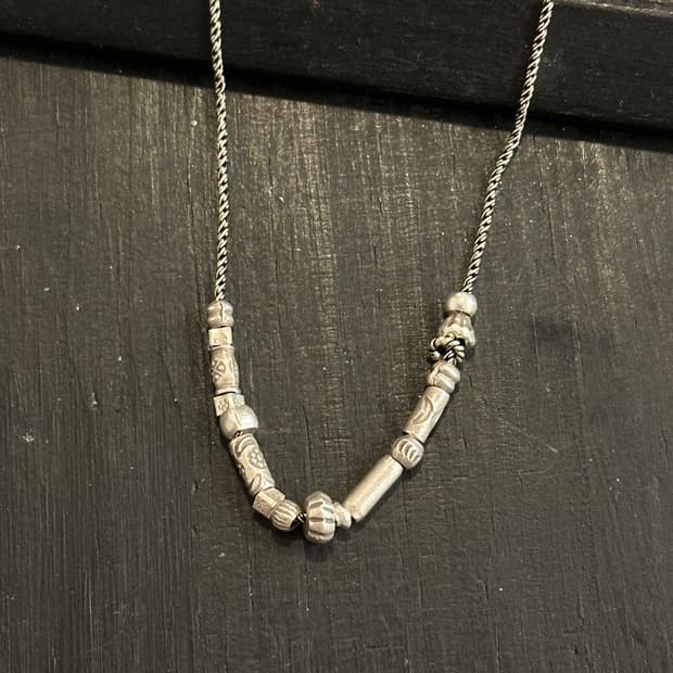 Musta karensilver mix Necklace
