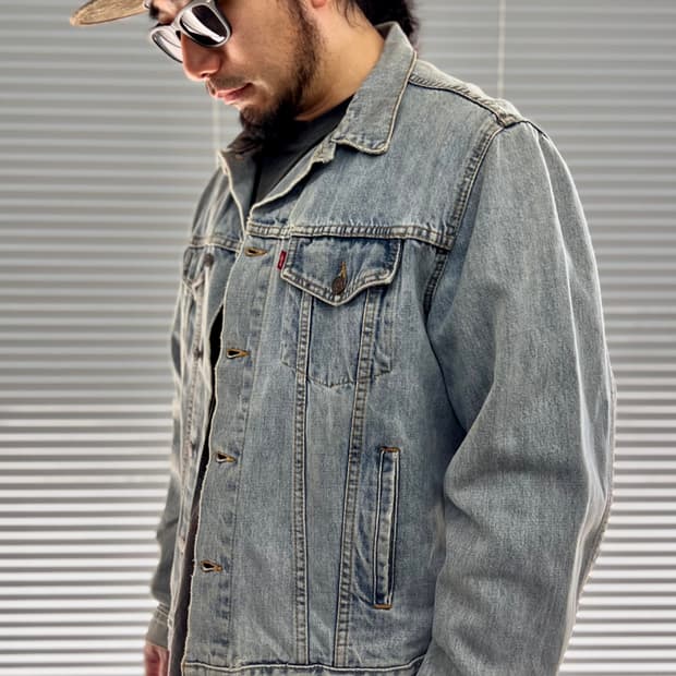 리바이스 데님 트러커 자켓 (연청 )