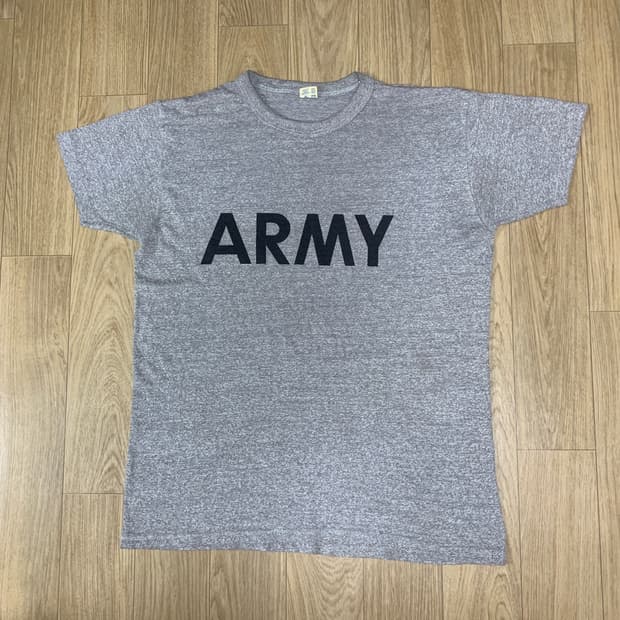 M) Champion 80's 싱글스티치 army 반팔티