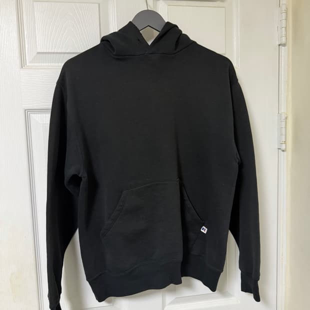 90's made in usa 러셀 후드 블랙 m