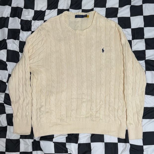 폴로 랄프로렌 꽈배기 니트