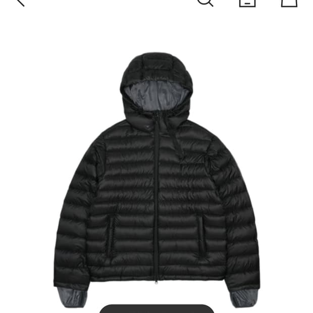 산산기어 25fw 경량패딩 새상품 판매해요