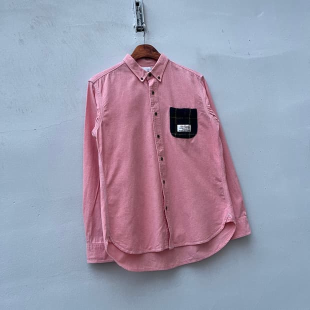 Harris Tweed 핑크컬러 셔츠 