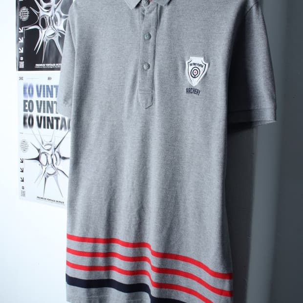 (2XL) 빈폴 반팔 카라 티셔츠 작은오염 빅사이즈 그레이-199983