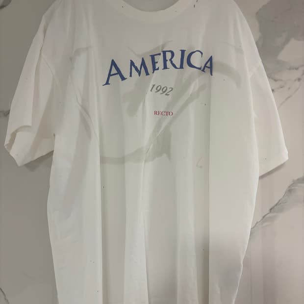 렉토 디스트레스드 아메리카 티셔츠 L 사이즈