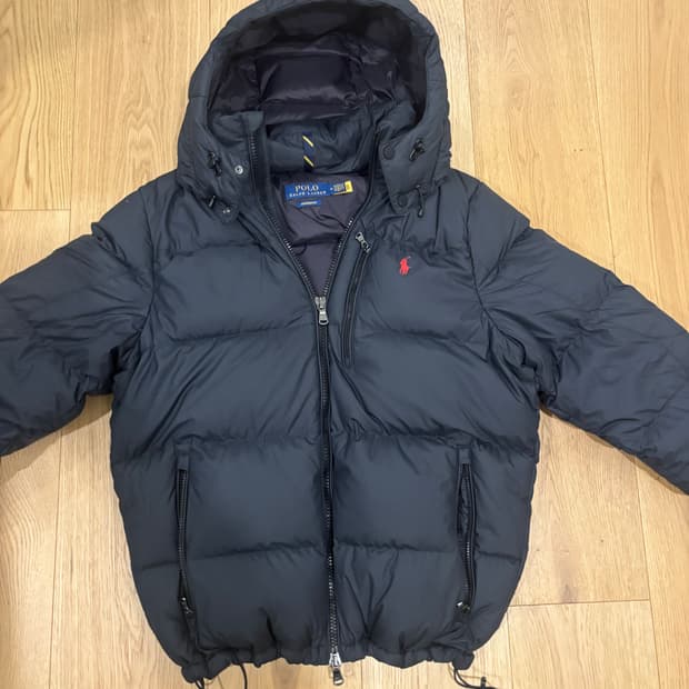 폴로 랄프로렌 고햄 패딩 M 푸퍼 폴로 패딩 새제품