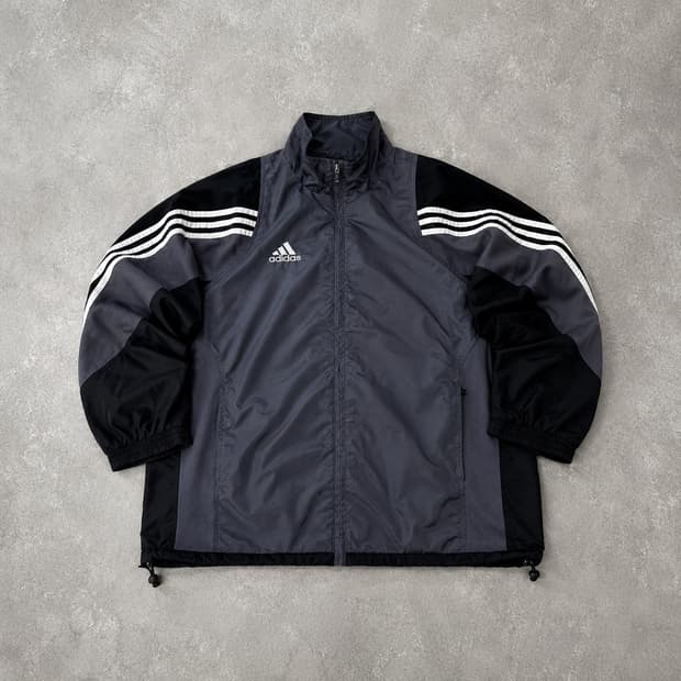 100)아디다스 올드스쿨 범고래 삼선 바람막이